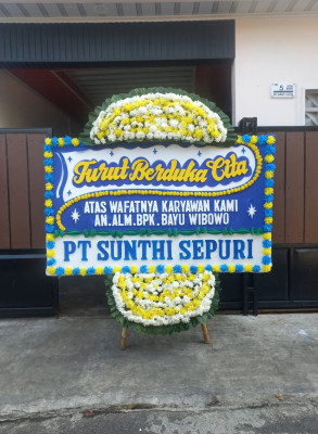 Papan Bunga Duka di Jatingaleh